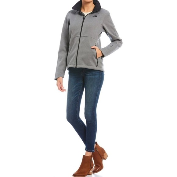 The North Face Women's S/P Apex Risor Grey Jacket Full Zipper - Picture 3 of 10